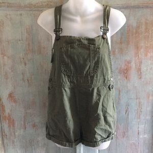Brandy Melville Olive Green Overalls-Size Small